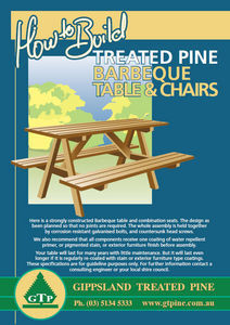 GT Pine - How to Build BBQ Chairs and Table