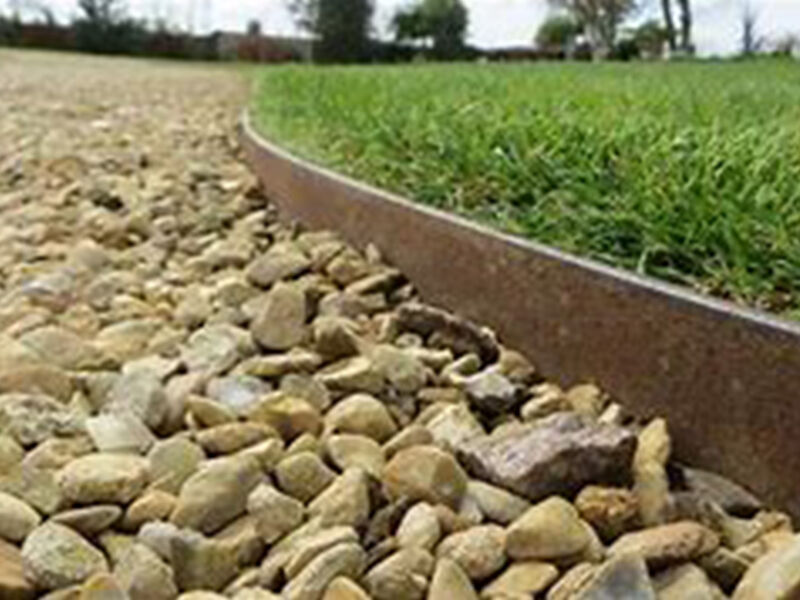 Driveway Edging - Timber & Stone