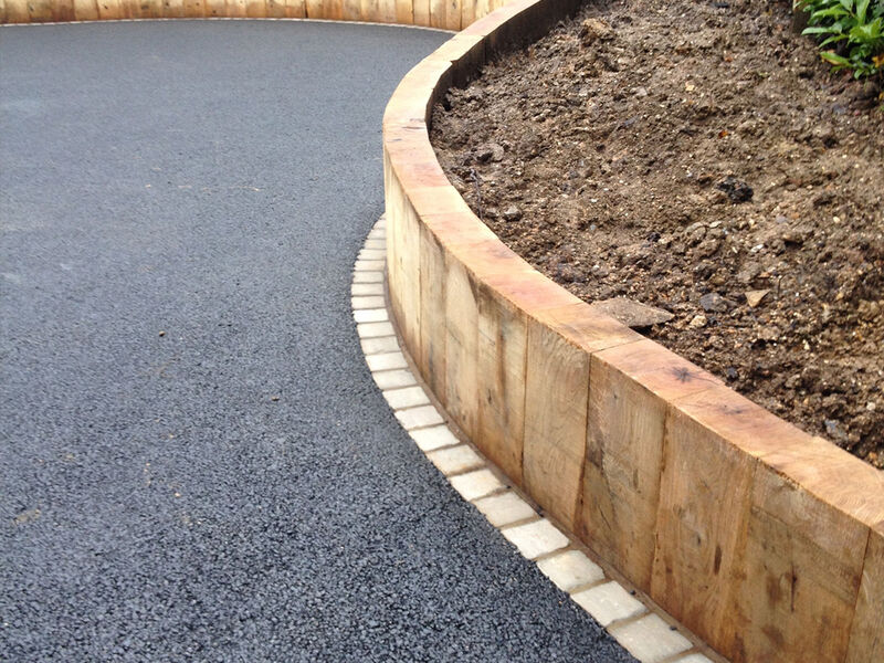 Driveway Edging - Timber